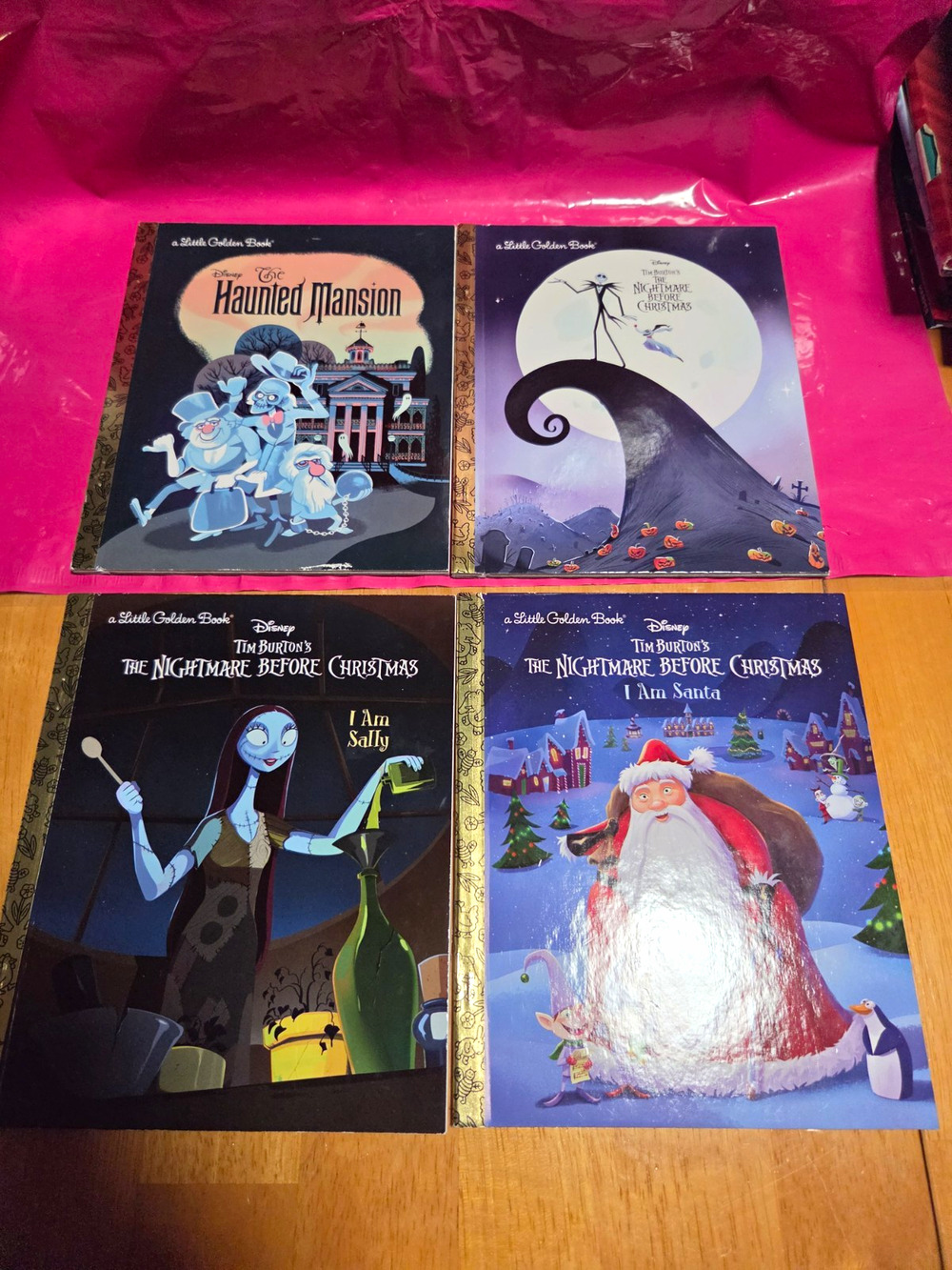 Disney Little Golden Books Lot The Haunted Mansion Nightmare Before Christmas